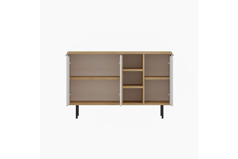 Konsoll Schmida Sudamal Eik / Hvit - Blå/Hvit - Møbler - Bord - Avlastningsbord - Gangbord