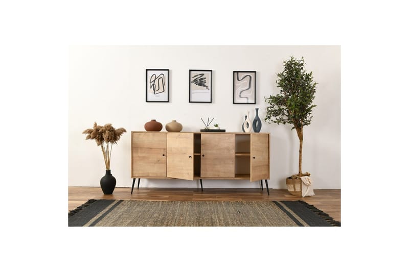 Konsoll Selougate Eik - Mellomfarget tre - Møbler - Bord - Avlastningsbord - Gangbord