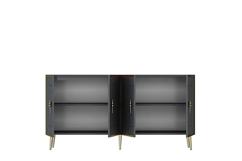 Konsoll Virdel Antrasitt / Gull - Antrasitt / Gull - Møbler - Bord - Avlastningsbord - Gangbord