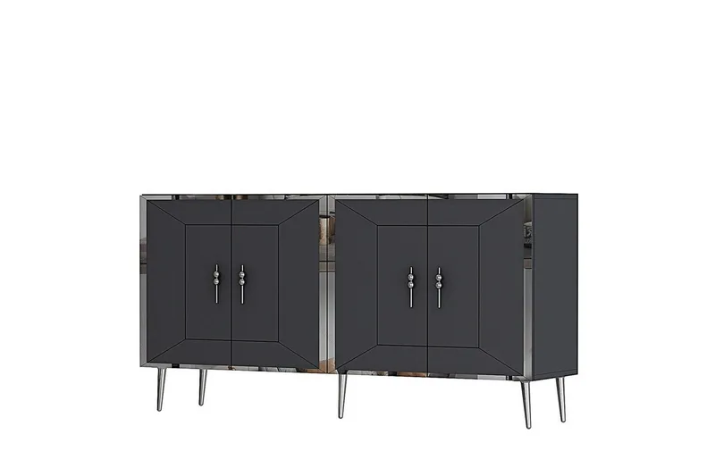 Konsoll Virdel Antrasitt / Sølv - Antrasitt / Sølv - Møbler - Bord - Avlastningsbord - Gangbord