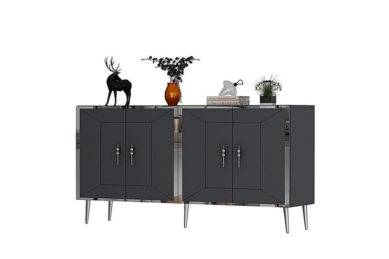 Konsoll Virdel Antrasitt / Sølv, Antrasitt / Sølv