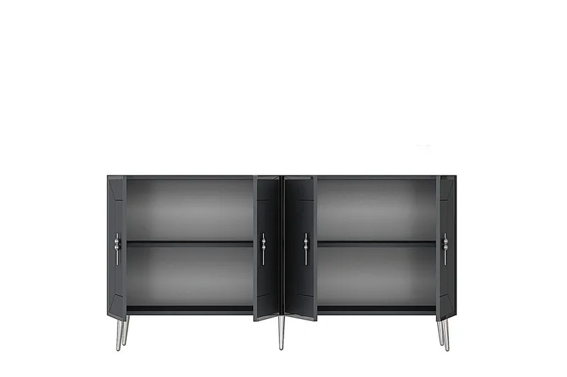 Konsoll Virdel Antrasitt / Sølv - Antrasitt / Sølv - Møbler - Bord - Avlastningsbord - Gangbord