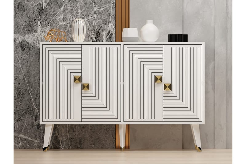 Ahart Konsollbord 120 cm - Hvit - Oppbevaring - Oppbevaringsmøbler - Sideboard & skjenker