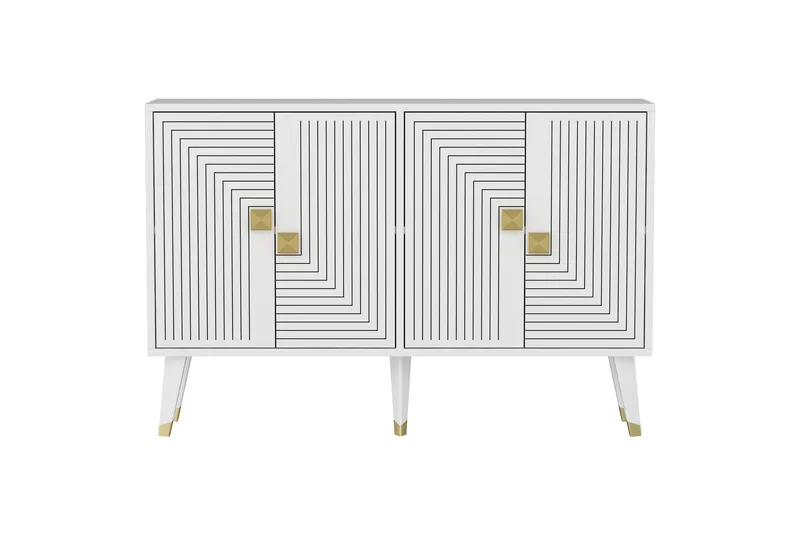 Ahart Konsollbord 120 cm - Hvit - Oppbevaring - Oppbevaringsmøbler - Sideboard & skjenker