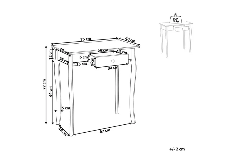 Konsollbord Albia - Møbler - Bord - Avlastningsbord - Gangbord
