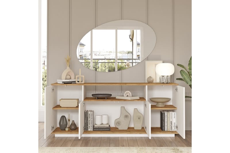 Anari Konsollbord 180 cm - Brun/Hvit - Oppbevaring - Oppbevaringsmøbler - Sideboard & skjenker