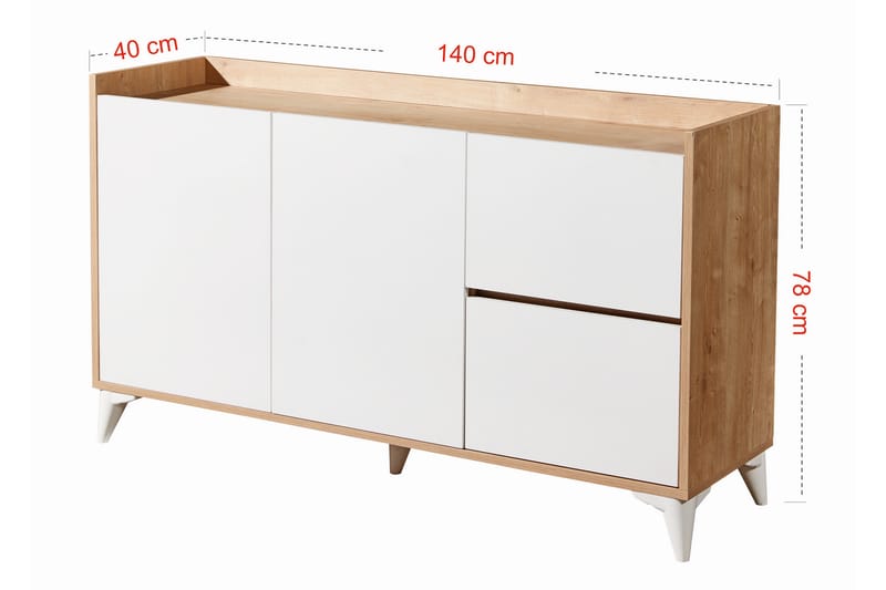 Andifli Konsollbord 140x78 cm - Blå - Møbler - Bord - Avlastningsbord - Konsollbord