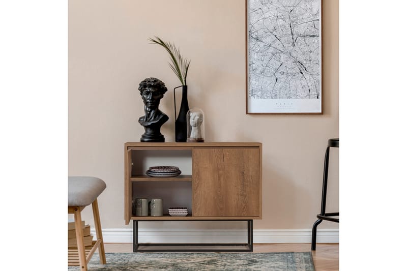 Ardauli Konsoll Sidebord 90 cm - Mørkebrun/Svart - Møbler - Bord - Avlastningsbord - Konsollbord