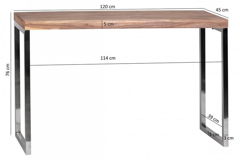 Bowbridge Avlastningsbord 120 cm - Brun - Gangbord - Konsollbord