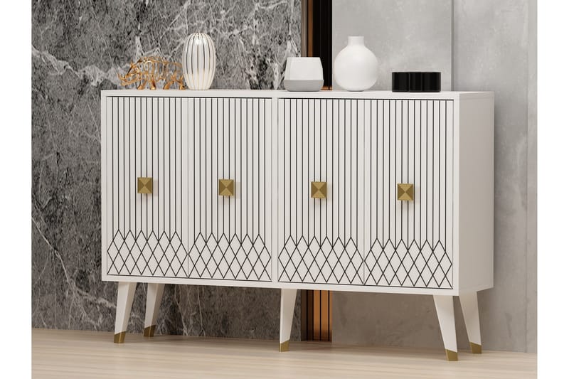 Carbin Konsollbord 120 cm - Hvit - Oppbevaring - Oppbevaringsmøbler - Sideboard & skjenker
