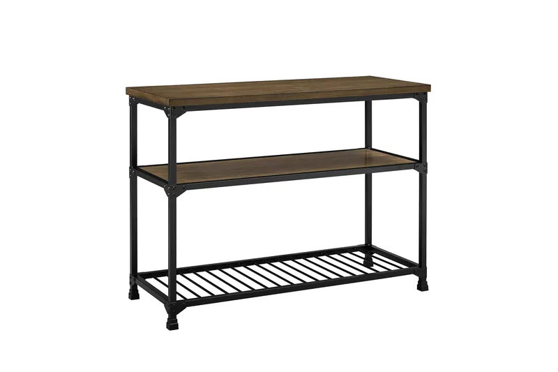 Cassy Konsollbord 121,9 cm Svart/Mørkebrun - Dorel Home - Møbler - Bord - Avlastningsbord - Konsollbord