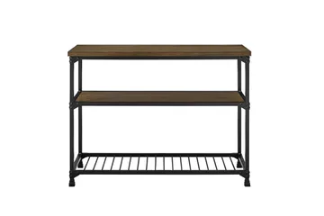 Cassy Konsollbord 121,9 cm Svart/Mørkebrun - Dorel Home - Møbler - Bord - Avlastningsbord - Konsollbord