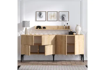 Cerreta Konsoll Sidebord 180 cm - Blå / Natur - Møbler - Bord - Avlastningsbord - Konsollbord