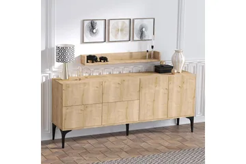 Cerreta Konsoll Sidebord 180 cm - Blå / Natur - Møbler - Bord - Avlastningsbord - Konsollbord