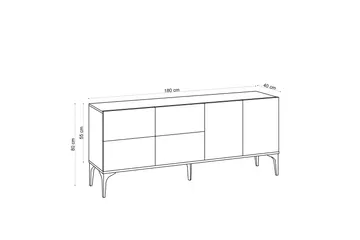 Colldela Avlastningsbord 180 cm - Natur - Møbler - Bord - Avlastningsbord - Konsollbord