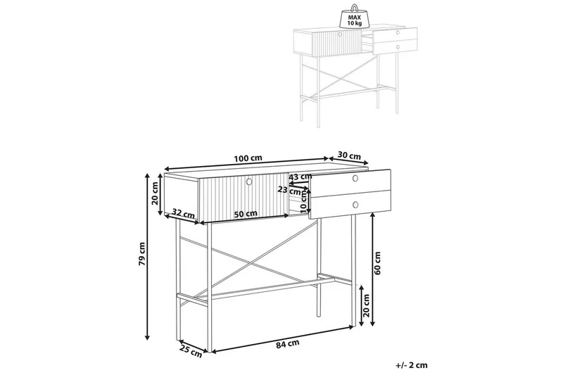 Konsollbord Coventry - Møbler - Bord - Avlastningsbord - Gangbord