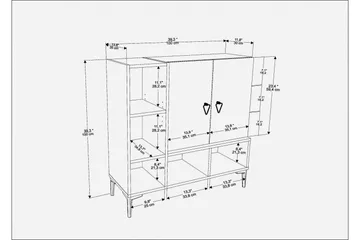 Desgrar Konsollbord 100x100 cm - Svart - Møbler - Bord - Avlastningsbord - Konsollbord