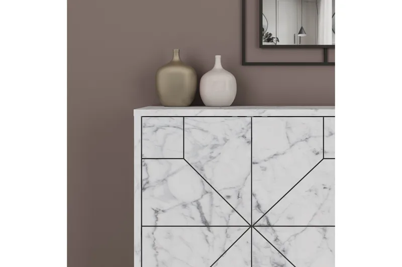 Desgrar Konsollbord 123x62,4 cm - Hvit - Møbler - Bord - Avlastningsbord - Konsollbord