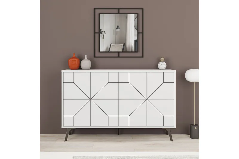 Desgrar Konsollbord 123x62,4 cm - Hvit - Møbler - Bord - Avlastningsbord - Konsollbord