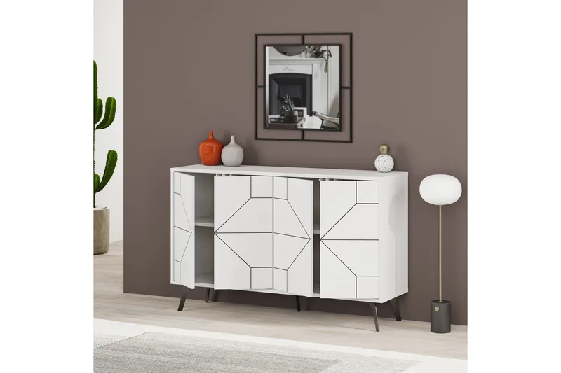 Desgrar Konsollbord 123x62,4 cm - Hvit - Møbler - Bord - Avlastningsbord - Konsollbord