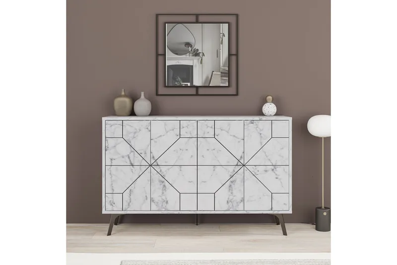 Desgrar Konsollbord 123x62,4 cm - Hvit - Møbler - Bord - Avlastningsbord - Konsollbord