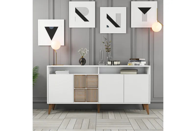 Desgrar Konsollbord 160x78 cm - Hvit - Møbler - Bord - Avlastningsbord - Konsollbord