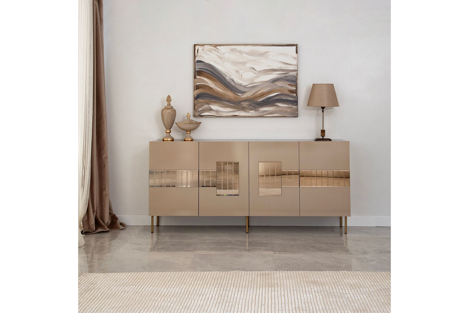 Djarhint Konsollbord 180 cm - Bronse - Møbler - Bord - Avlastningsbord - Konsollbord