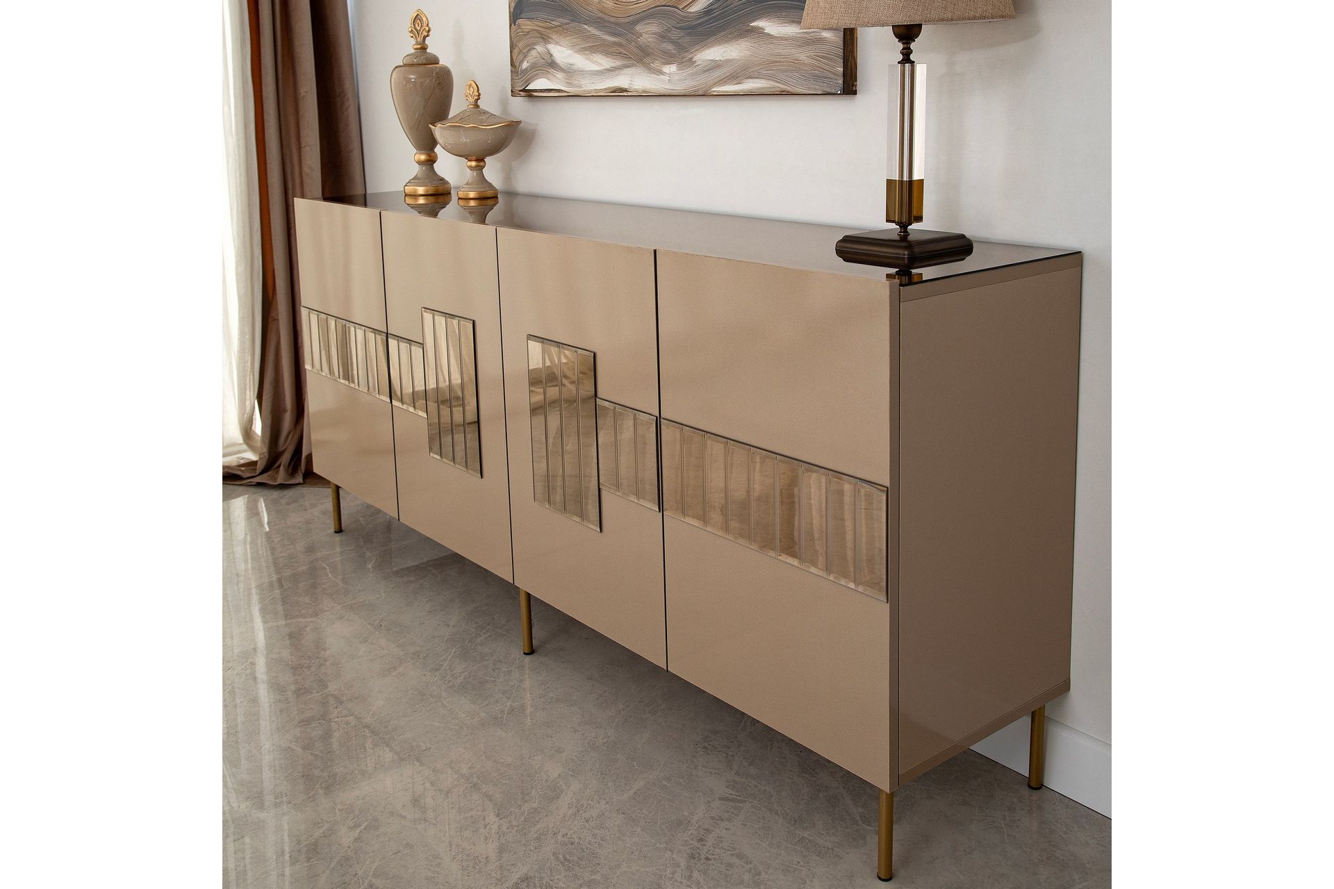 Djarhint Konsollbord 180 cm - Bronse - Møbler - Bord - Avlastningsbord - Konsollbord