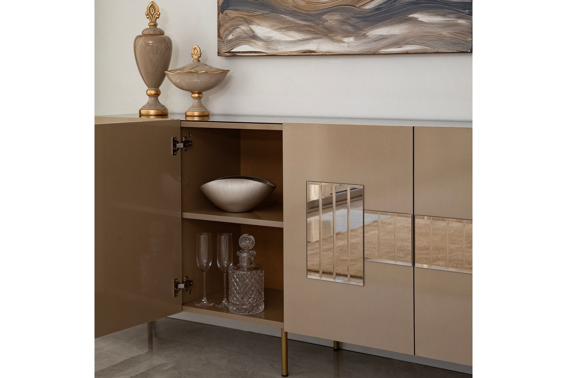 Djarhint Konsollbord 180 cm - Bronse - Møbler - Bord - Avlastningsbord - Konsollbord