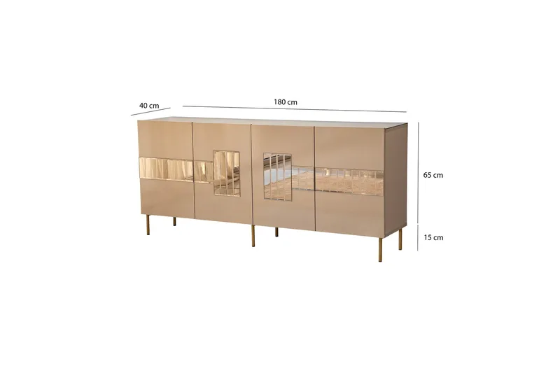 Djarhint Konsollbord 180 cm - Bronse - Oppbevaring - Oppbevaringsmøbler - Sideboard & skjenker