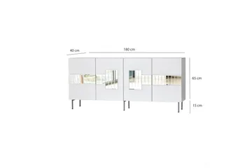 Djarhint Konsollbord 180 cm - Hvit - Oppbevaring - Oppbevaringsmøbler - Sideboard & skjenker