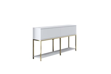 Dorlord Konsollbord 150 cm - Vit/Guld - Møbler - Bord - Avlastningsbord - Konsollbord