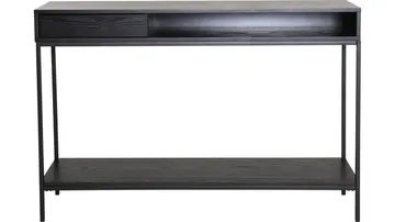Konsollbord Eiknor - Svartlakkert askefiner - Møbler - Bord - Avlastningsbord - Gangbord