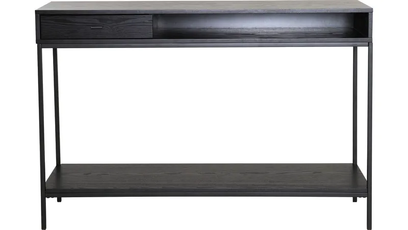 Konsollbord Eiknor - Svartlakkert askefiner - Møbler - Bord - Avlastningsbord - Gangbord
