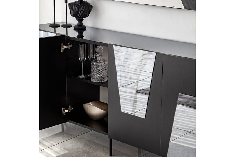 Eraclea Konsollbord 180 cm - Svart - Oppbevaring - Oppbevaringsmøbler - Sideboard & skjenker