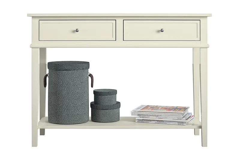 Franklin Konsollbord 104 cm Hvit - Dorel Home - Møbler - Bord - Avlastningsbord - Konsollbord