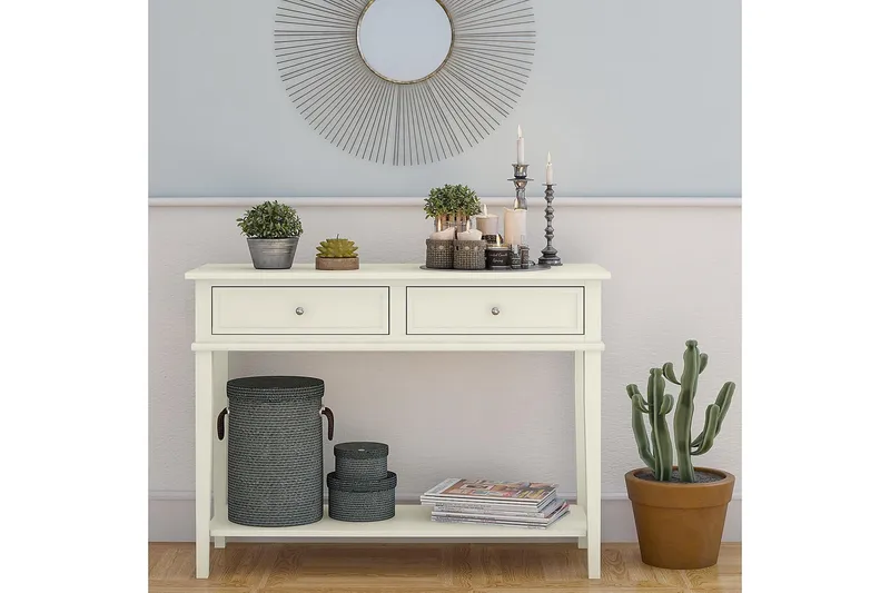 Franklin Konsollbord 104 cm Hvit - Dorel Home - Møbler - Bord - Avlastningsbord - Konsollbord