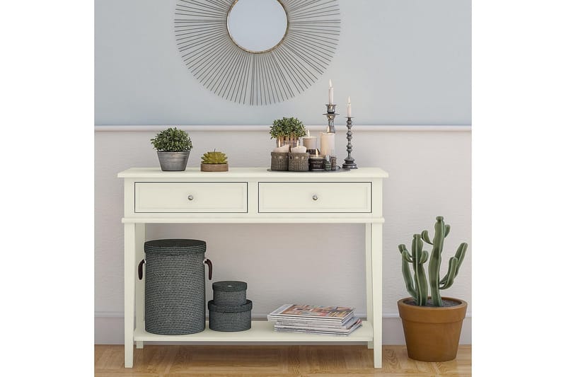 Franklin Konsollbord 104 cm Hvit - Dorel Home - Møbler - Bord - Avlastningsbord - Konsollbord