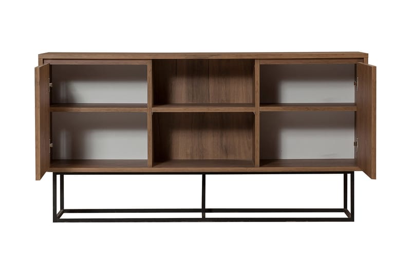 Gawlow Console Sidebord 140 cm - Mørkebrun/Svart - Gangbord - Konsollbord