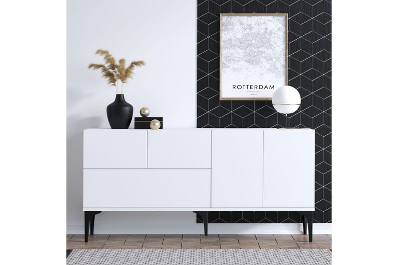 Glise Konsollbord 150 cm - Svart/Hvit - Møbler - Bord - Avlastningsbord - Konsollbord