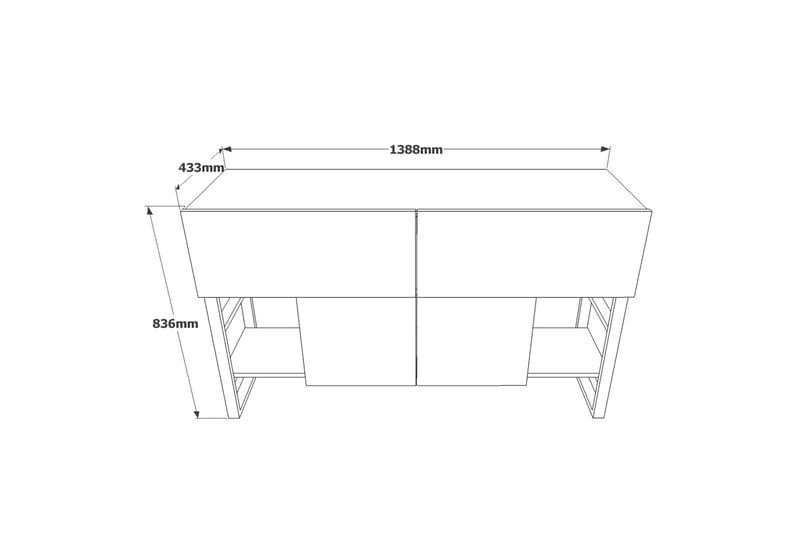 Hardyng Avlastningsbord 139 cm - Natur - Møbler - Bord - Avlastningsbord - Konsollbord