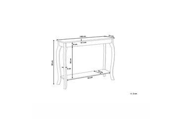 Hartford Avlastningsbord 100 cm - Hvit - Møbler - Bord - Avlastningsbord - Konsollbord