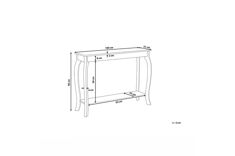 Hartford Avlastningsbord 100 cm - Hvit - Møbler - Bord - Avlastningsbord - Konsollbord