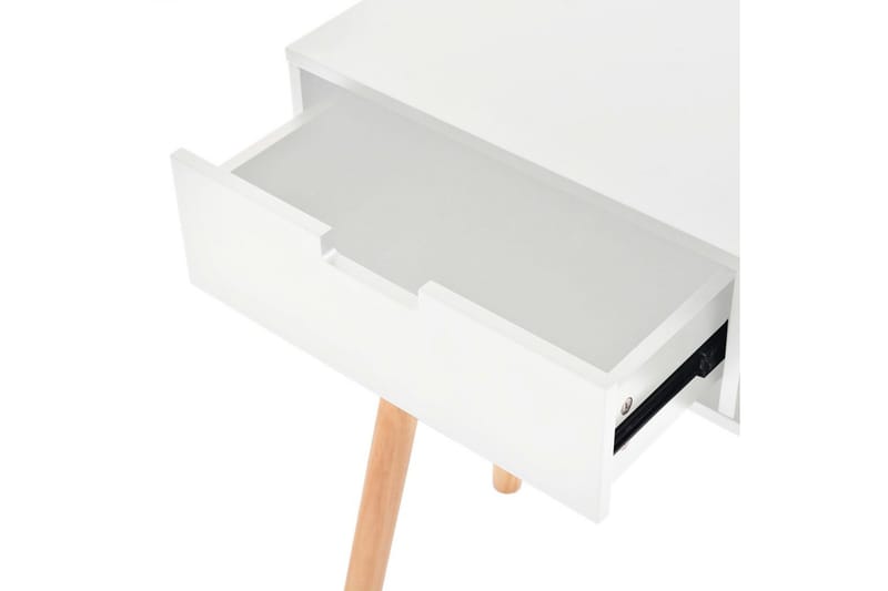Konsollbord heltre furu 80x30x72 cm hvit - Hvit/Furu - Gangbord - Konsollbord