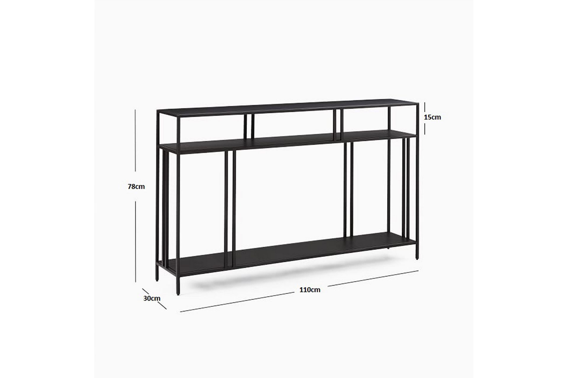 Hungirr Skjenk 110 cm - Svart - Møbler - Bord - Avlastningsbord - Konsollbord