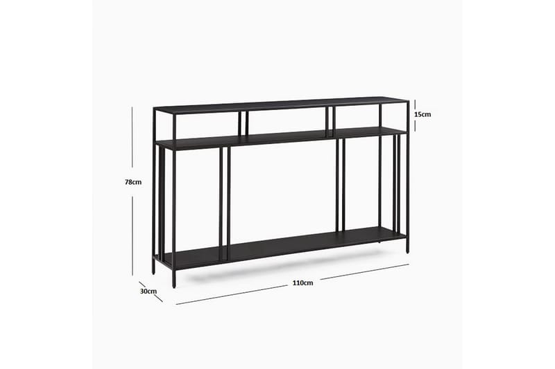 Hungirr Skjenk 110 cm - Svart - Møbler - Bord - Avlastningsbord - Konsollbord