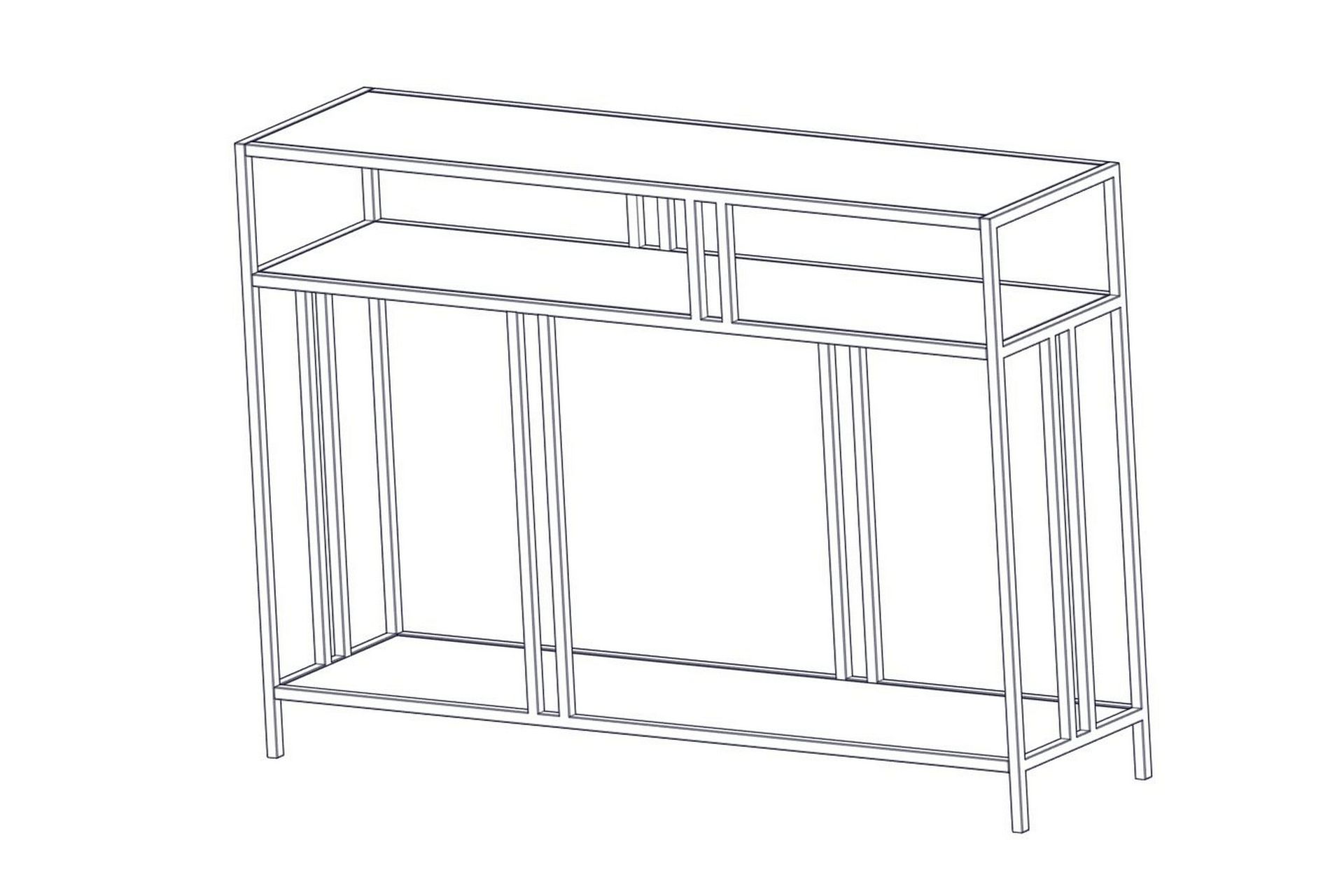 Hungirr Skjenk 110 cm - Svart - Møbler - Bord - Avlastningsbord - Konsollbord
