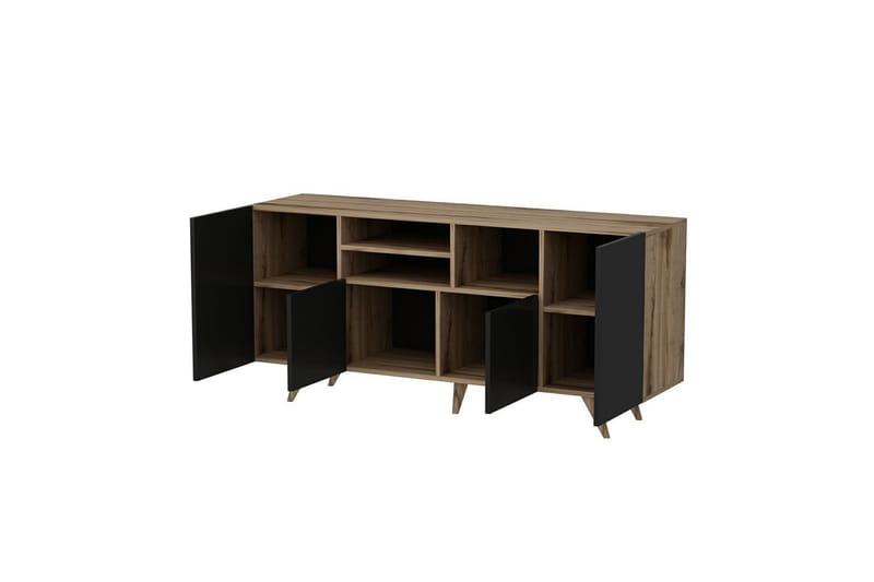 Kagithane Konsollbord 160 cm - Valnøtt/Svart - Møbler - Bord - Avlastningsbord - Konsollbord