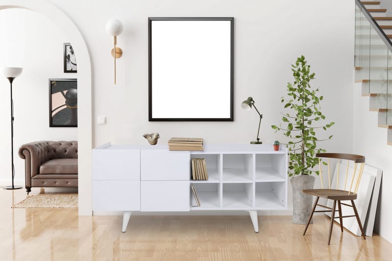 Kashiwa Avlastningsbord 150 cm - Hvit - Møbler - Bord - Avlastningsbord - Konsollbord