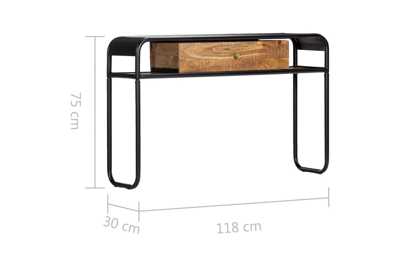 Konsollbord 118x30x75 cm heltre mango - Gangbord - Konsollbord
